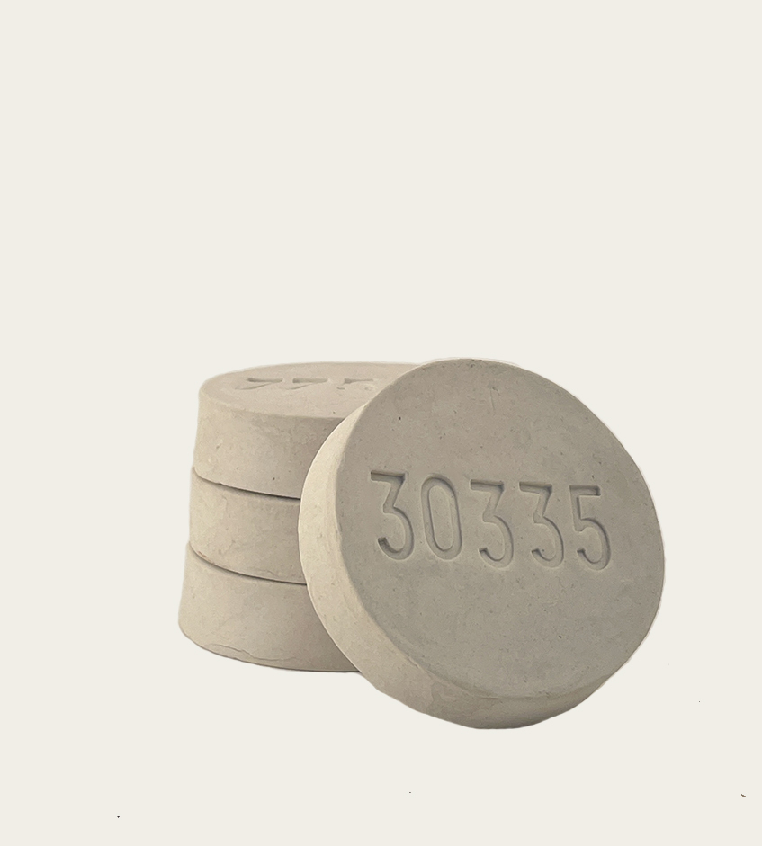 Фарфоровый огнеупорный номерной маркер для кремации Фарфоровый огнеупорный номерной маркер для кремации